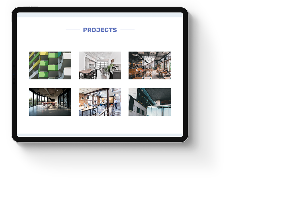 Projects Page Mockup